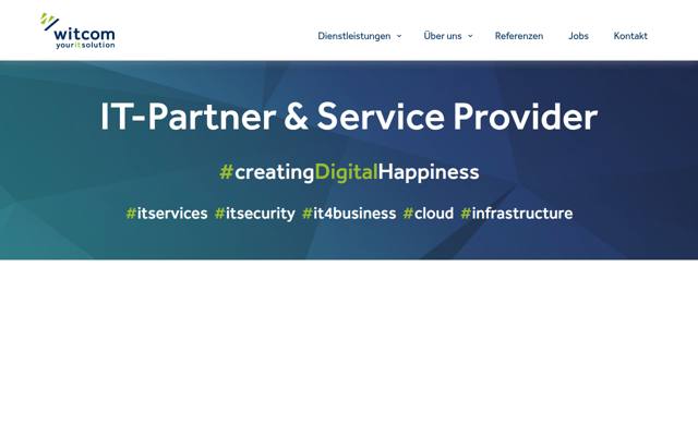 Website von witcom ag