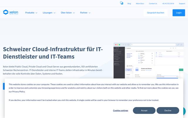 Website von Xelon AG