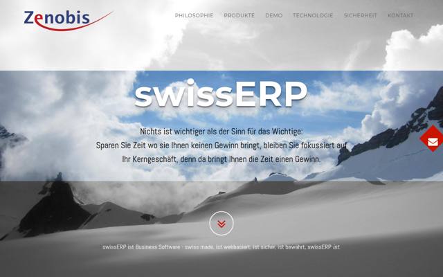 Website von Zenobis GmbH