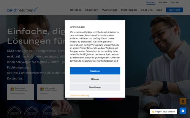 Website von zurichnetgroup AG
